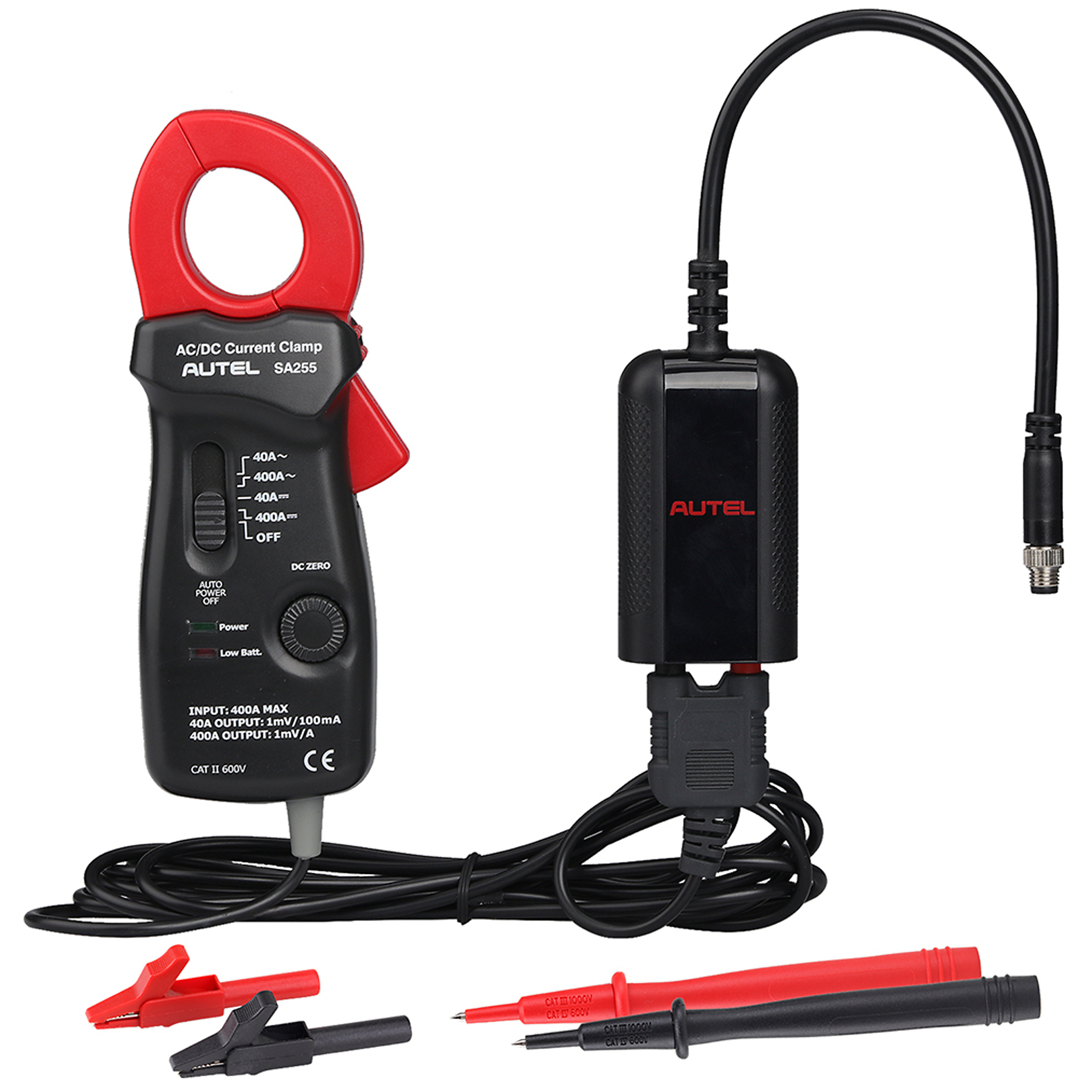 Autel Battery Tester Kit — Digital Multimeter and 400A Current Clamp, Model# BTAK